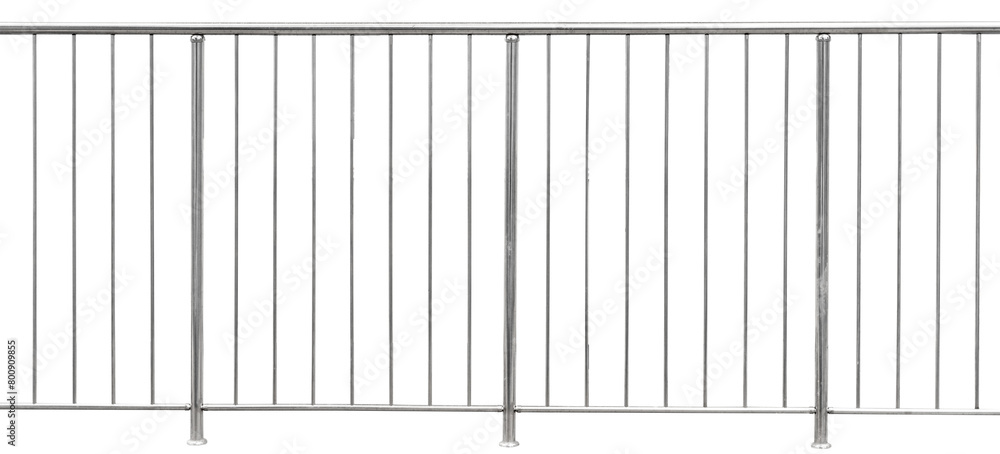 Chromium metal fence with handrail Chromium metal fence with handrail