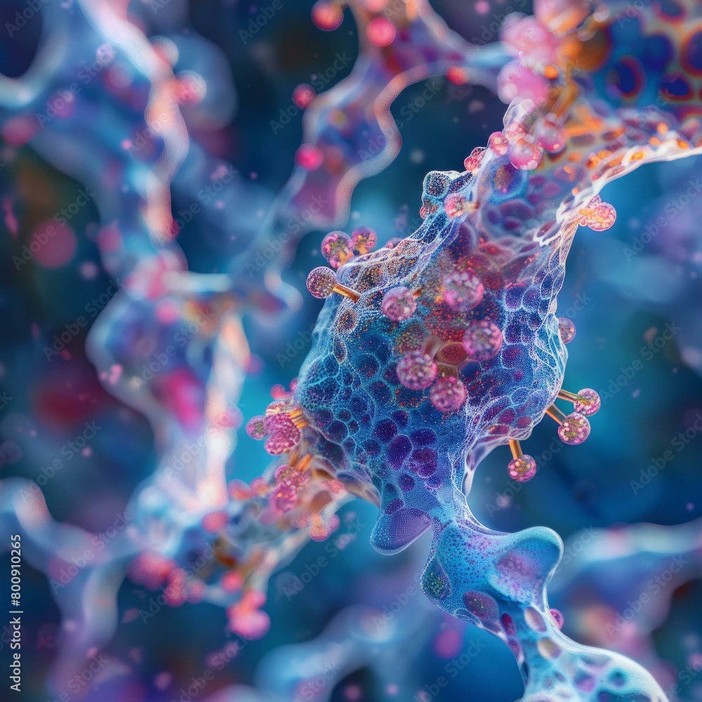 Obraz premium Artistic illustration of a virus