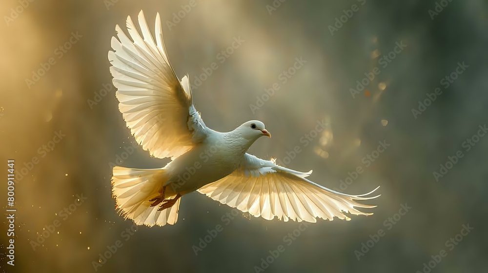 Obraz premium Baroque Inspired: A Divine Bird in a Timeless Passage