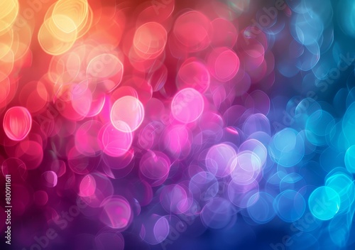 Colorful blurred circles of light