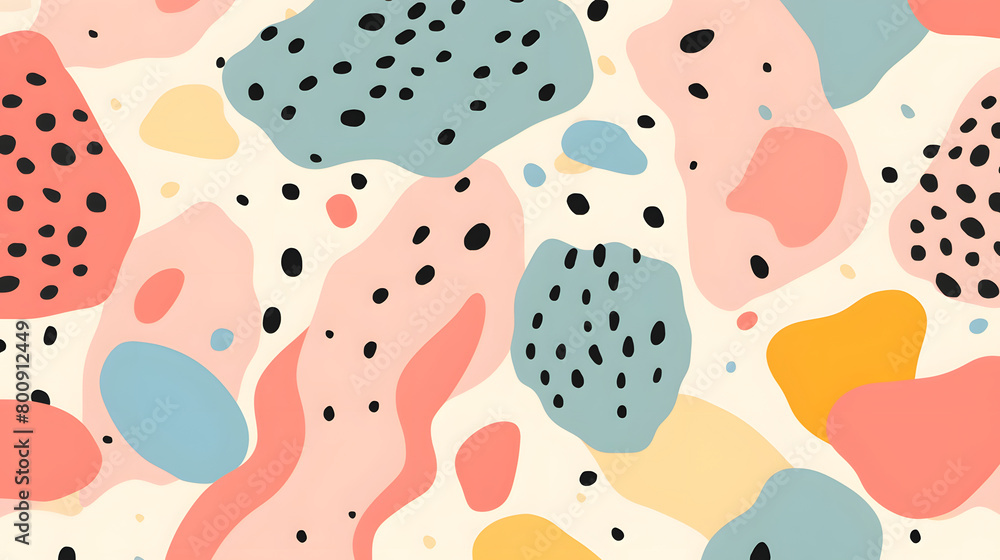 Digital retro hand drawn terrazzo pattern texture graphic poster background Digital retro hand drawn terrazzo pattern texture graphic poster background