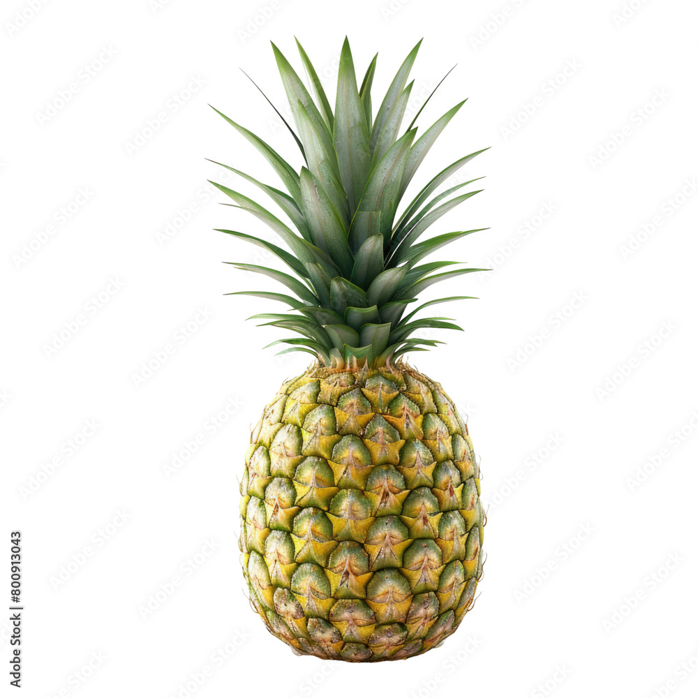 Pineapple fruit isolated on transparent background Pineapple fruit isolated on transparent background