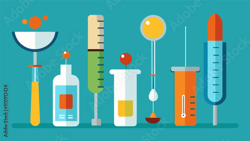 A visual comparison of different measuring tools such as teass and syringes with explanations of when each should be used for controlled dosing..