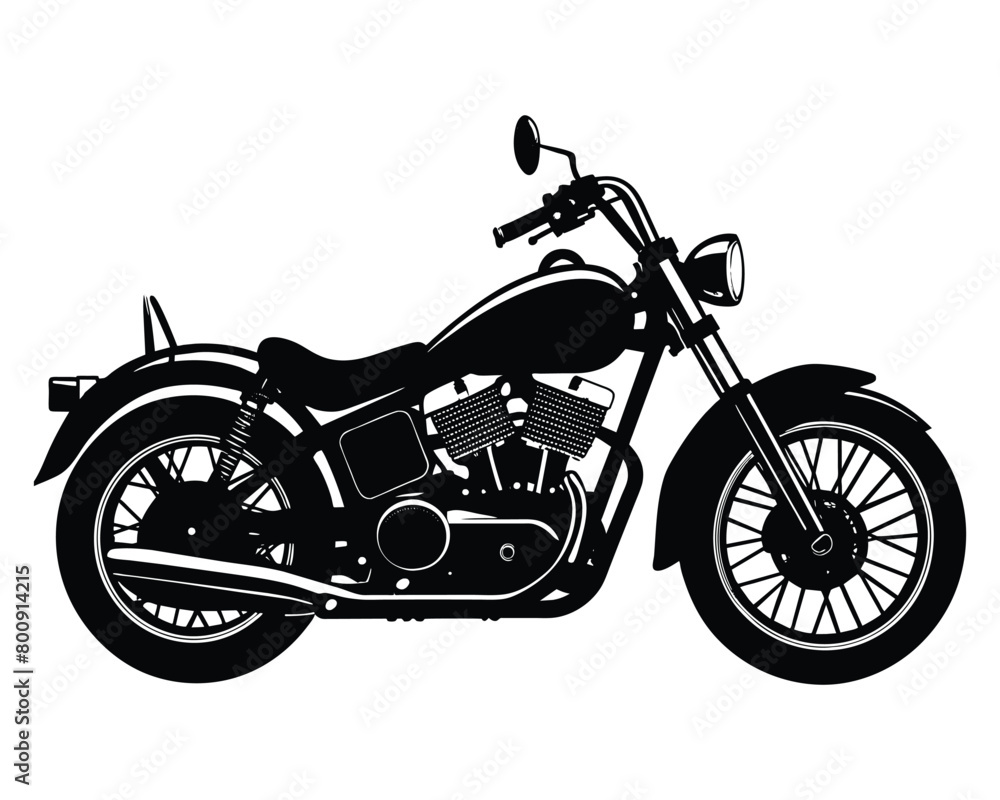 Motor Bike icon vector line art design