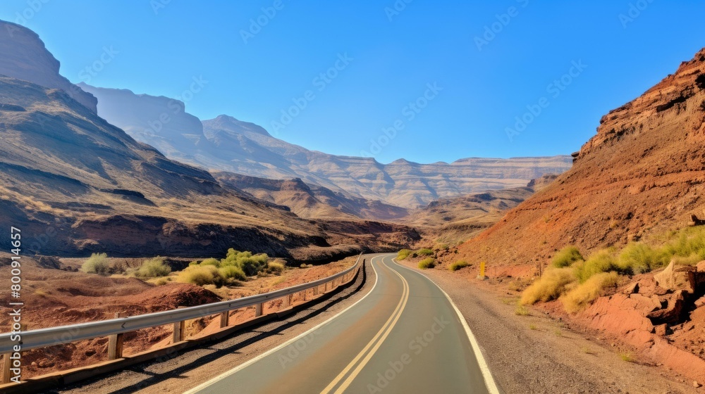 The road through the desert