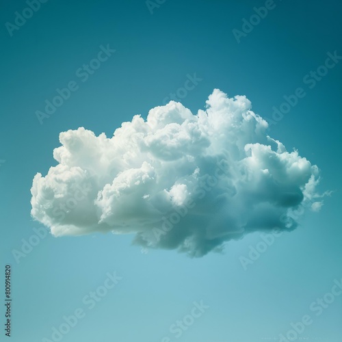 Single cloud in the sky photo