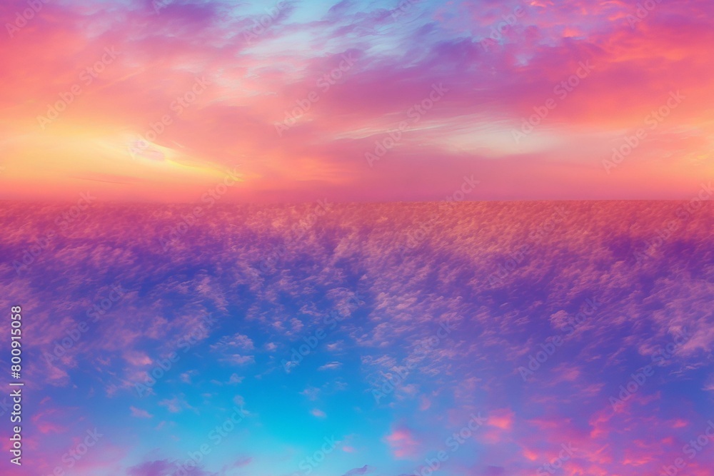 Above the cloudscape during twilight Above the cloudscape during twilight