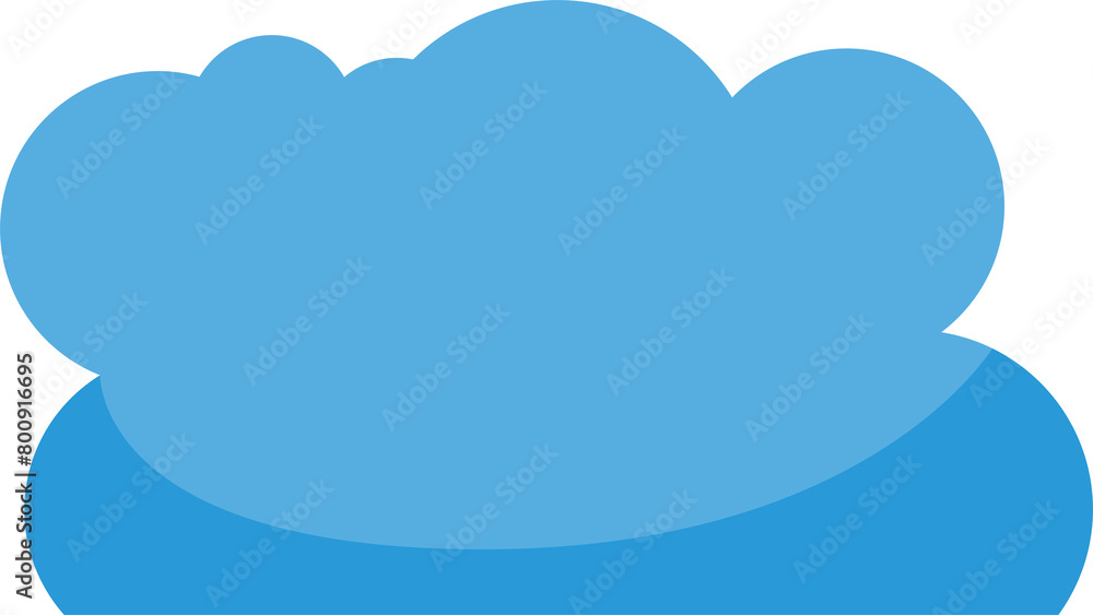 Blue Cloudscape Illustration Blue Cloudscape Illustration