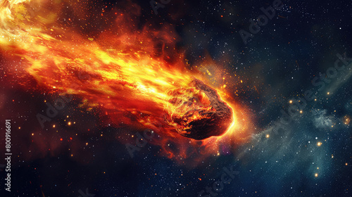 Dramatic Explosion of a Fiery Asteroid