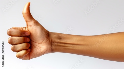 Black person giving a thumbs up