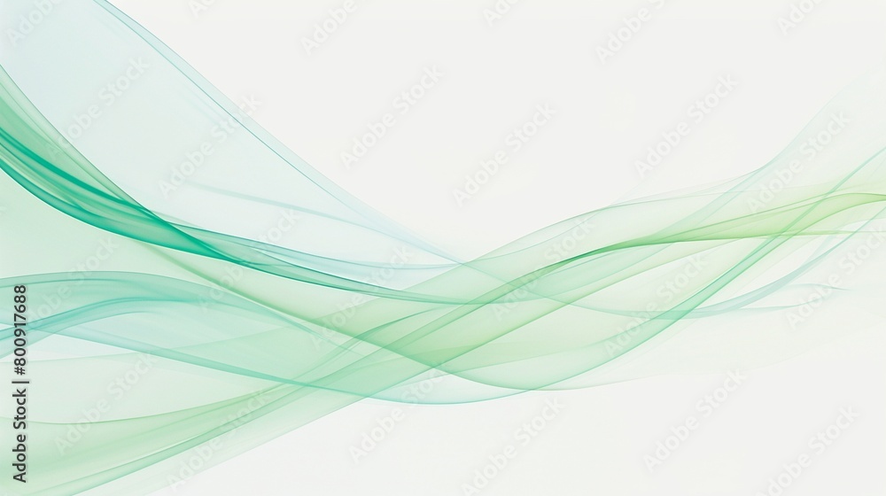 Obraz premium 緑の波、テクスチャー8