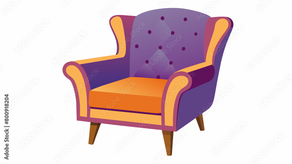 armchair chair lat style, Isolated on white background Vector illustration with white background armchair chair lat style, Isolated on white background Vector illustration with white background
