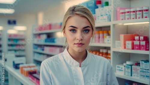 Female doctors in medical facial masks have consultations with patients.