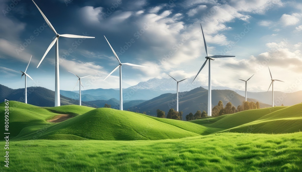 wind turbine on green grass field wind turbine on green grass field