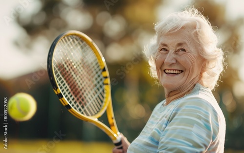 A Senior Woman's Playful Delight, The Joy of Senior Retirement, Playful Serenity