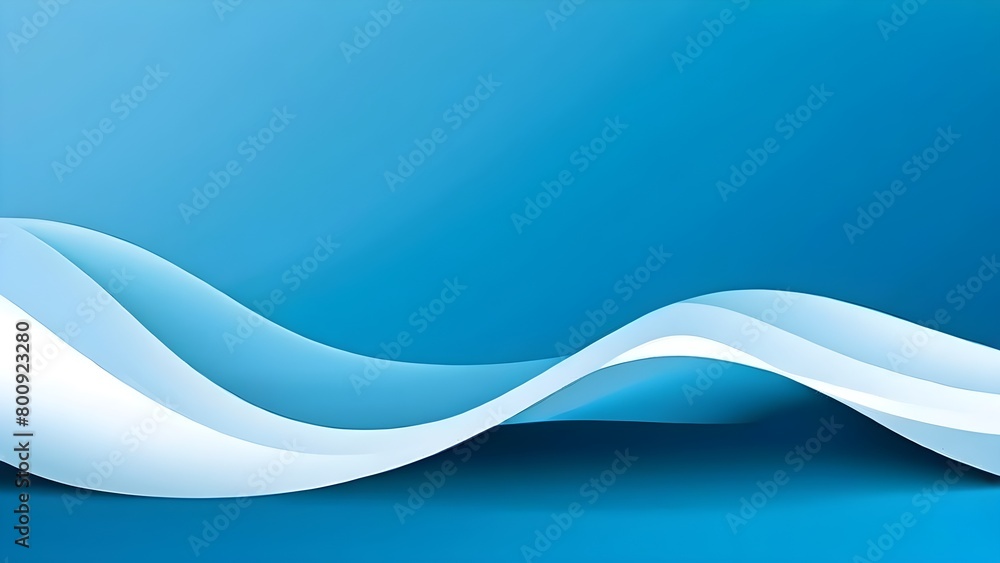 Fototapeta premium Blue abstract illustration for template, background, banner. Color gradient. 