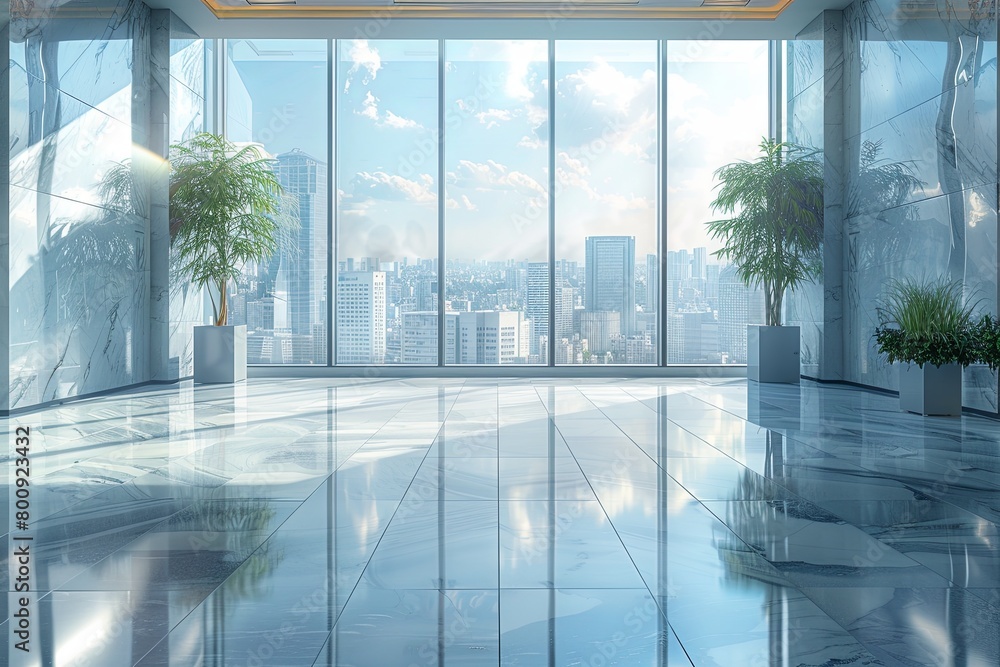 Empty Modern Office lured Background Empty Modern Office lured Background