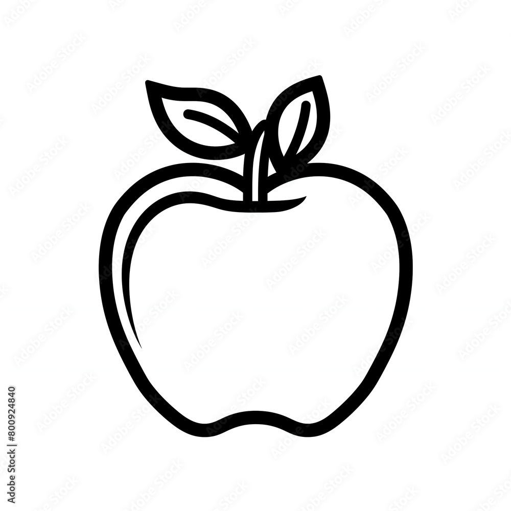 Apple line drawing Apple line drawing