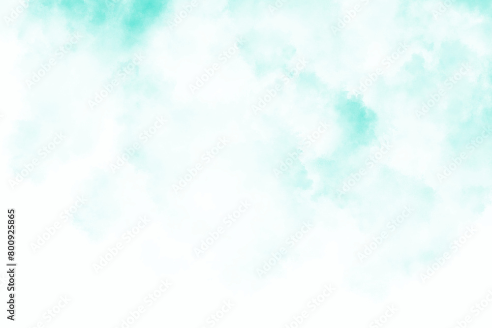 Teal Transparent Smoke Overlay 