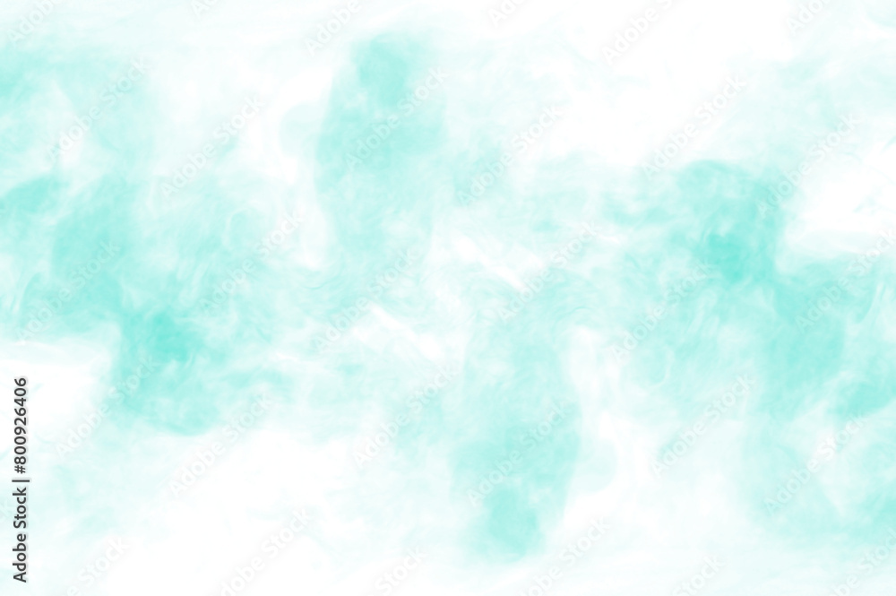 Obraz premium Teal Smoke Overlay Transparent 