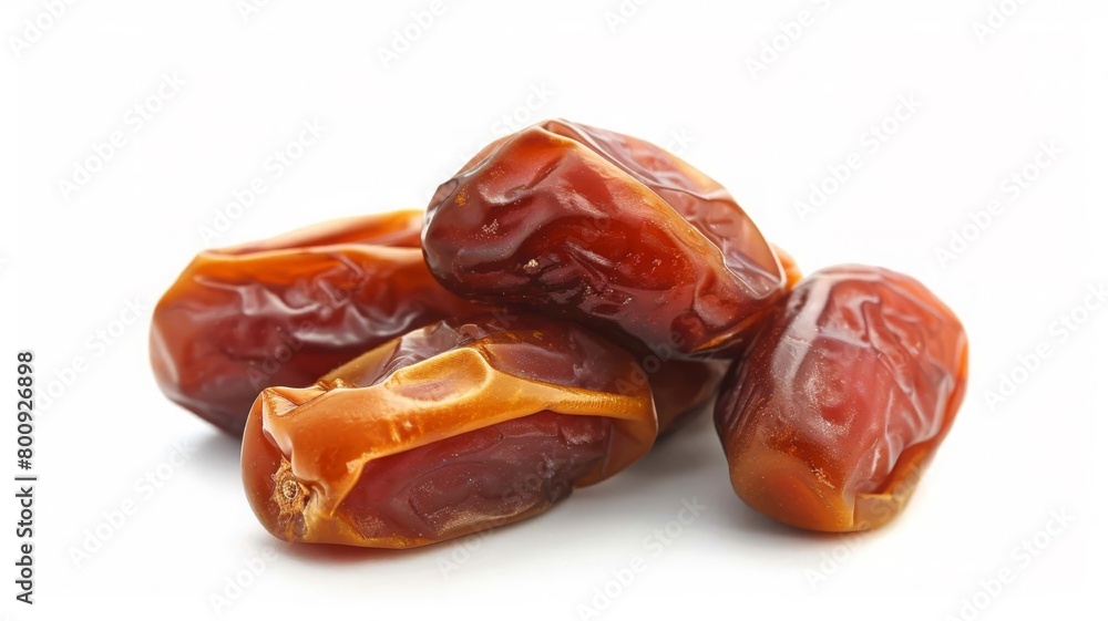 Dried dates fruits isolated on white background, Generative AI, Dried dates fruits isolated on white background, Generative AI,