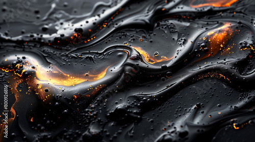Black and gold oil background photo