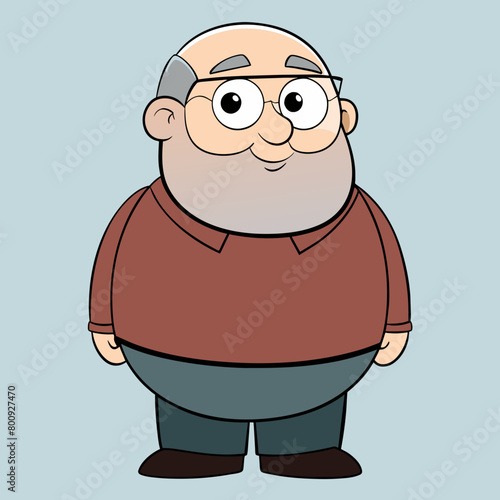 Confident, stylish, and unapologetically himself: a trendsetting fat man exudes urban charm in his unique ensemble, owning every moment