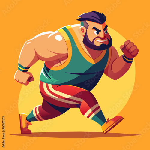 Confident, stylish, and unapologetically himself: a trendsetting fat man exudes urban charm in his unique ensemble, owning every moment