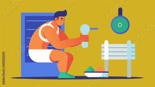 The athlete using the saunas temperature control settings to customize their recovery session choosing the perfect level of heat for their muscles..