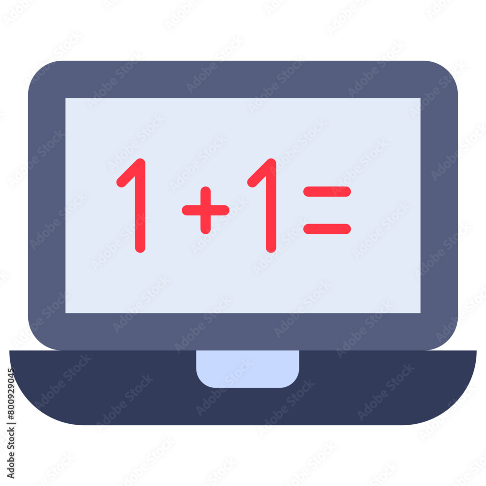 Device, laptop, workplace, math Icon Device, laptop, workplace, math Icon