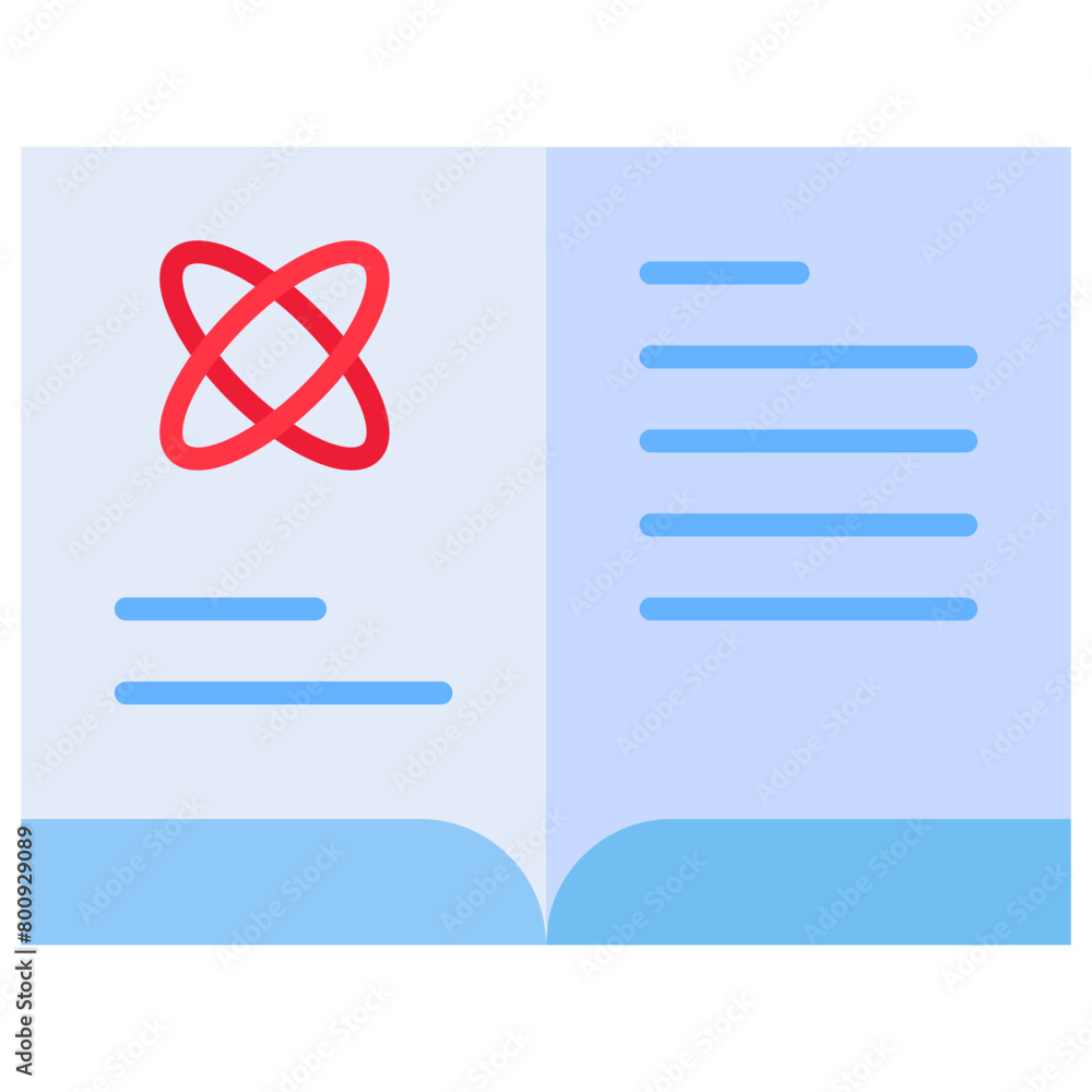 Obraz premium Book, education, knowledge, open book Icon