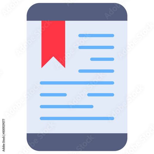 Article, book, bookmark, mobile, online, study, tablet Icon