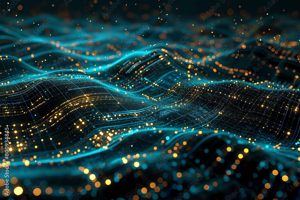 The image is a representation of a digital landscape The image is a representation of a digital landscape