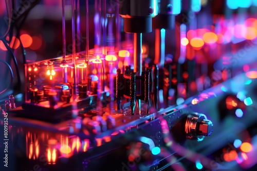 quantum bits  glowing qubits