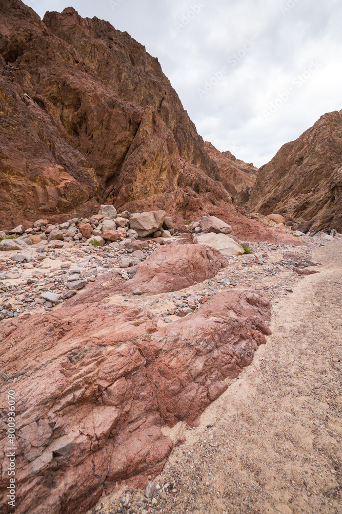 Wadi El Veshwash canyon in Sinai Peninsula