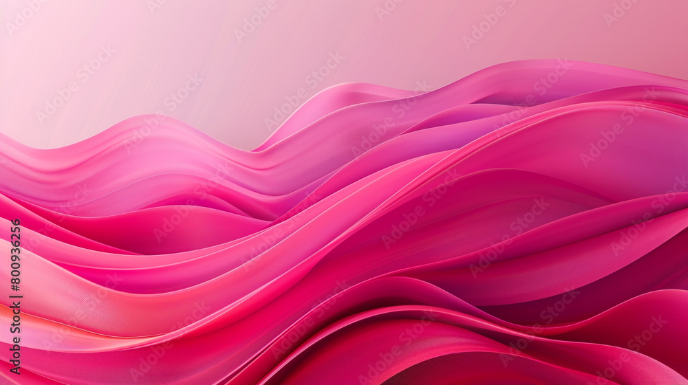 Obraz premium Hot Pink High-Resolution Vector Design in Sleek Minimal Wave Style.