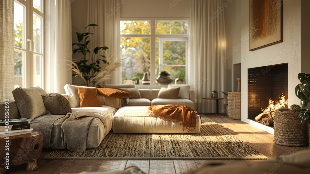 Cozy Living Room Intimate Space: A 3D illustration showcasing the intimate space of a cozy living room Cozy Living Room Intimate Space: A 3D illustration showcasing the intimate space of a cozy living room