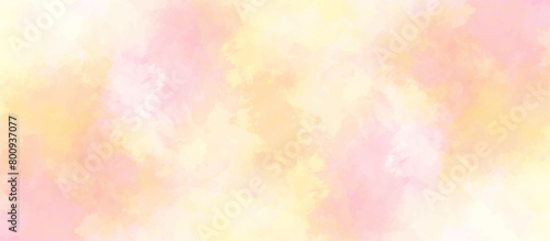 abstract watercolor background .watercolor background with pink and yellow color. Fantasy light red, pink shades watercolor background. subtle watercolor pink yellow gradient illustration. 