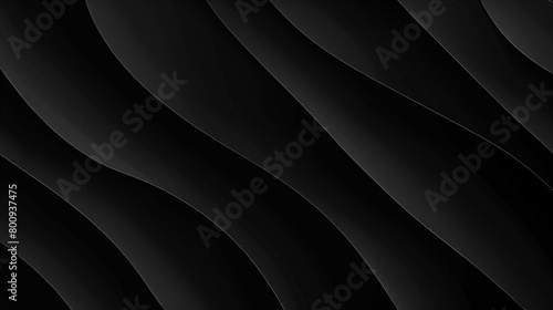 Sleek Jet Black Minimal Wave Background in High-Resolution Vector Format.