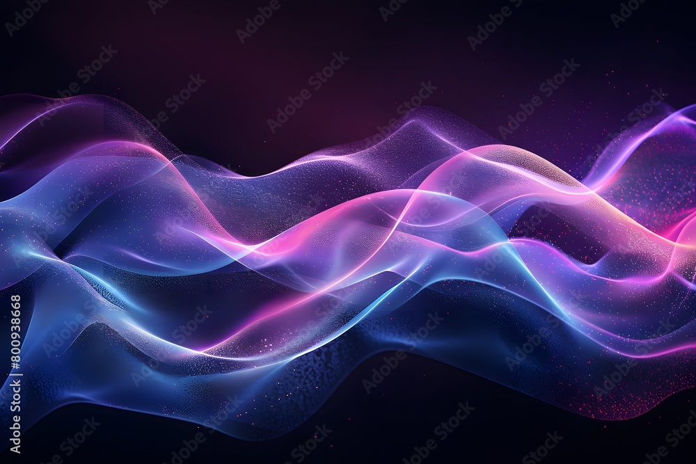 Abstract Wavy Background in Purple and Blue Hues Abstract Wavy Background in Purple and Blue Hues