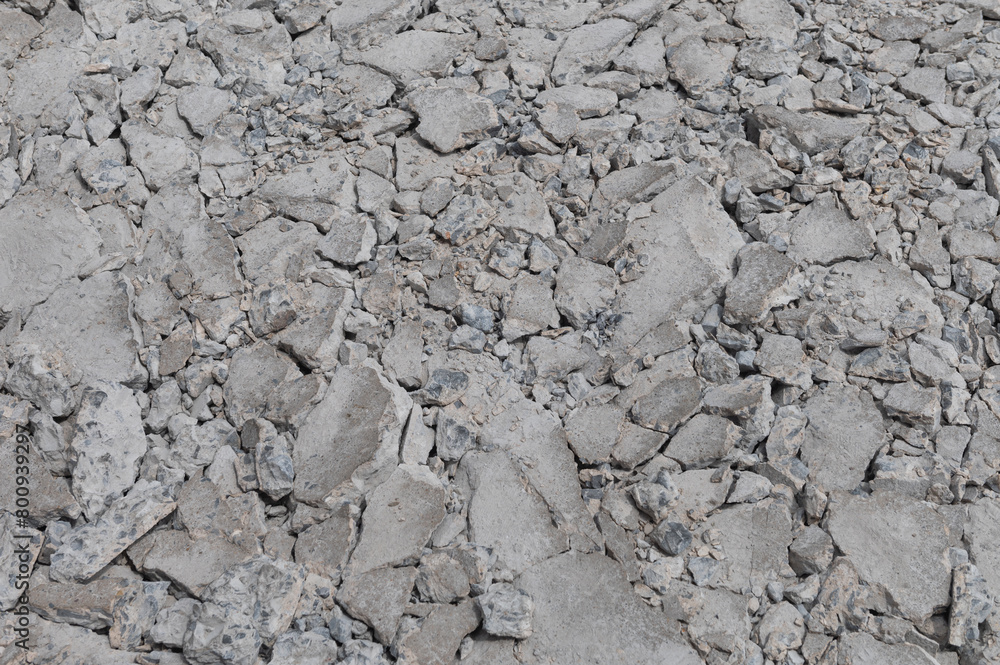 Texture of concrete road cracks on construction site background Texture of concrete road cracks on construction site background