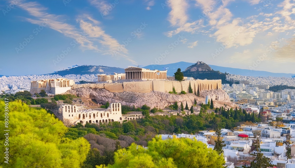The majestic Acropolis in Athens, Greece

