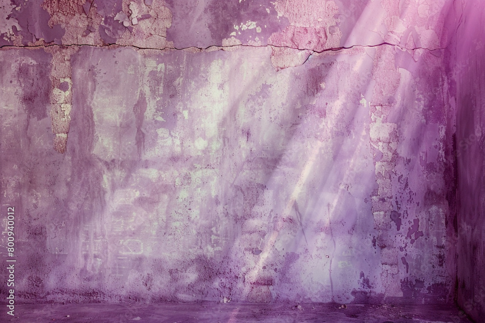 Faded lavender room with subtle sun rays offers a serene and tranquil vintage feel. Faded lavender room with subtle sun rays offers a serene and tranquil vintage feel.