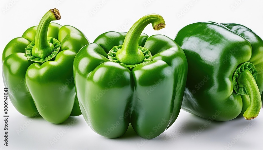 Firefly sweet Pepper, green Paprika, isolated on white background, clipping path, Firefly sweet Pepper, green Paprika, isolated on white background, clipping path,
