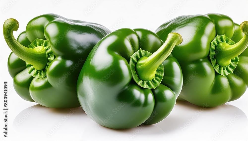 Firefly sweet Pepper, green Paprika, isolated on white background, clipping path, Firefly sweet Pepper, green Paprika, isolated on white background, clipping path,