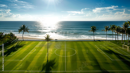 beach with football field