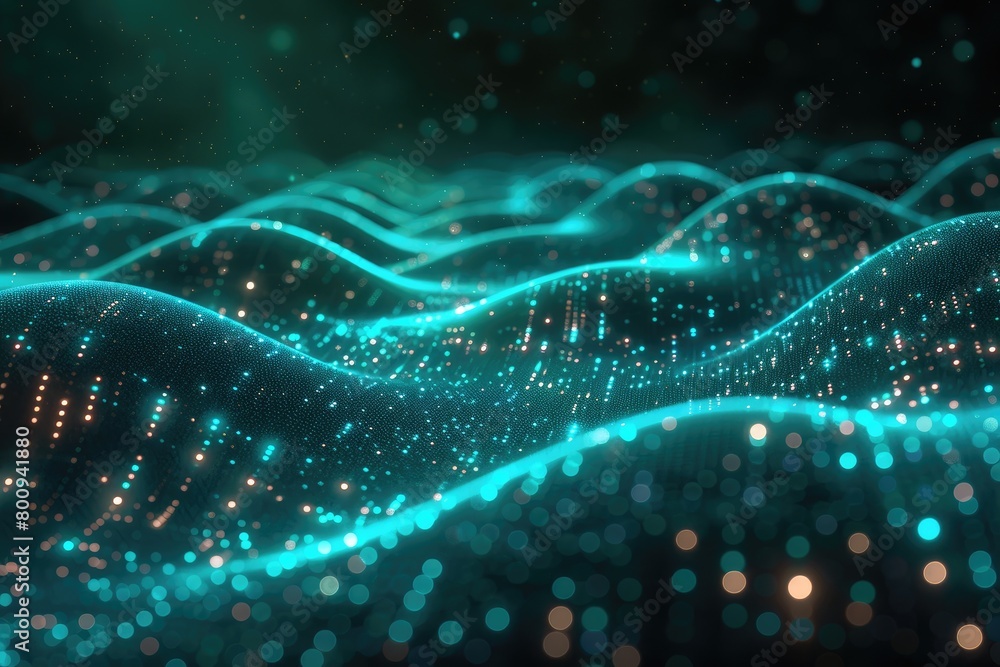 Digital technology banner green blue background concept with technology light effect, abstract tech, innovation future data, internet network, Ai big data, lines dots connection Digital technology banner green blue background concept with technology light effect, abstract tech, innovation future data, internet network, Ai big data, lines dots connection