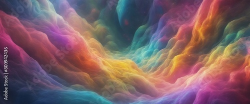A mesmerizing 3D abstract multicolor visualization