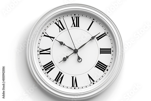 Blank clock face and hands