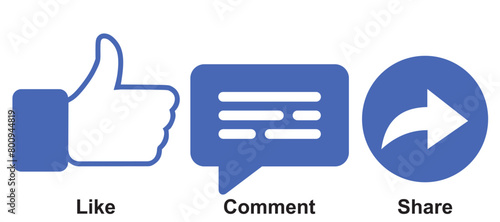 abstact object simbol like comment share all vector file